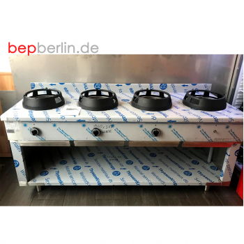 1800 x 1400 x 850 mm, (22x6) 132 kW, Allgas-Herd